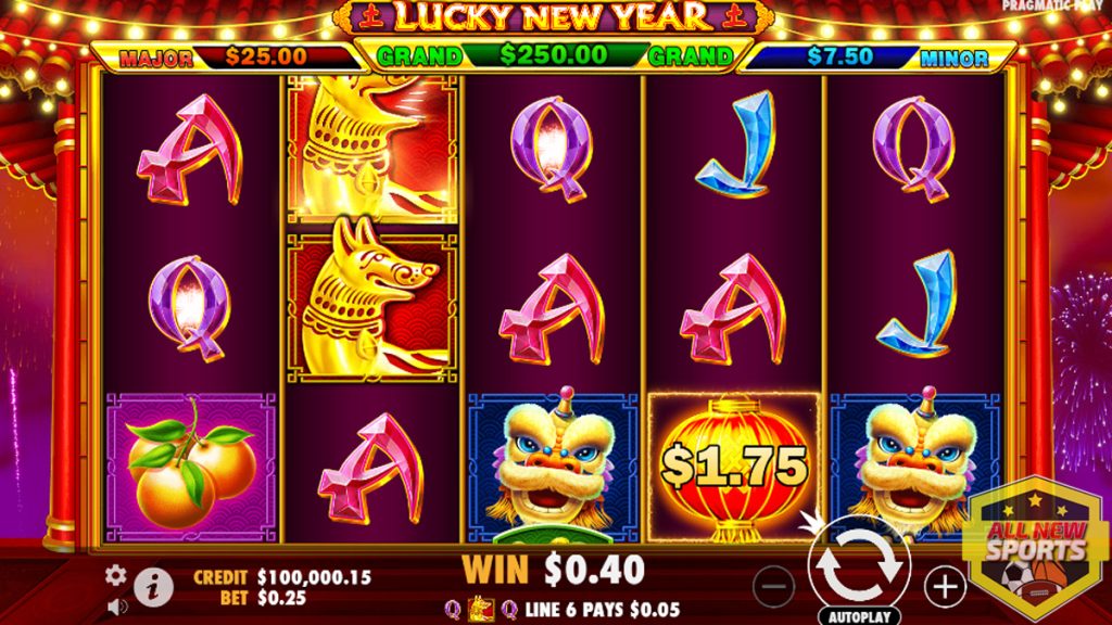 Slot Lagi Hot! Lucky New Year via Link Alternatif RUBY8000!