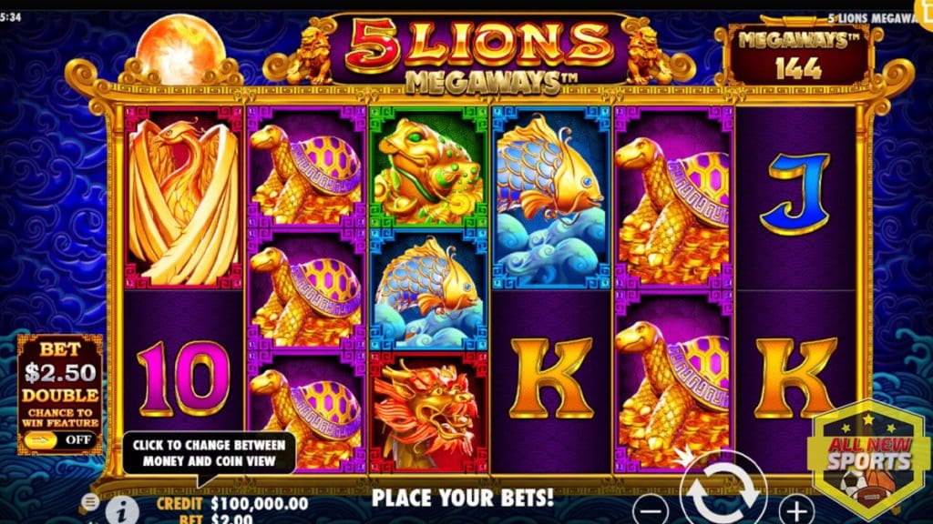 Login Cnnslot 6 Payline Terbaik 5 Lions Megaways!