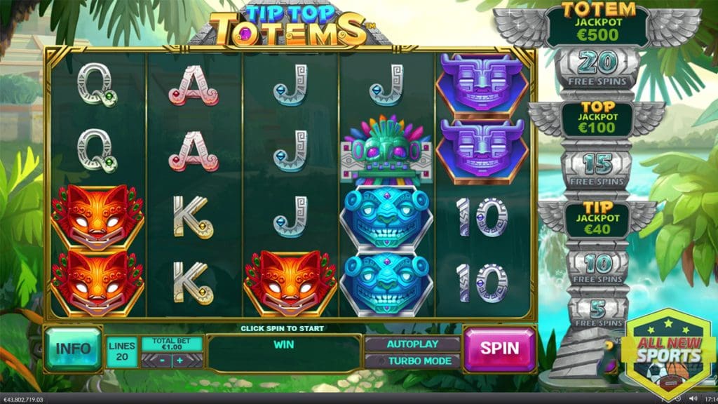 Tip Top Totems Ruby 8000 & 7 Kejutan Slot