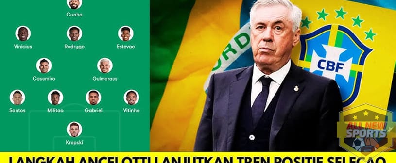Ancelotti 3 Mental Brasil baru Runtuh Dikejar Jepang