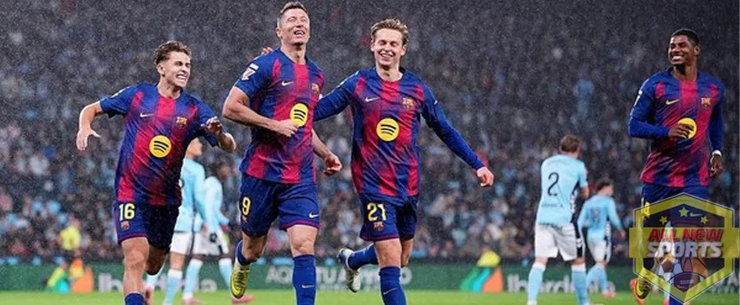 Celta vs Barcelona Lewandowski Bawa Menang 4-2