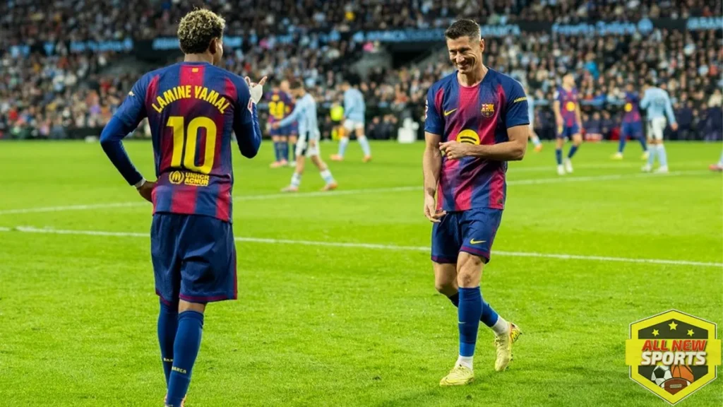 Celta vs Barcelona Lewandowski Bawa Menang 4-2