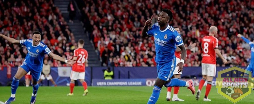 1 Gol Spektakuler Vinicius big Madrid Taklukkan Benfica!