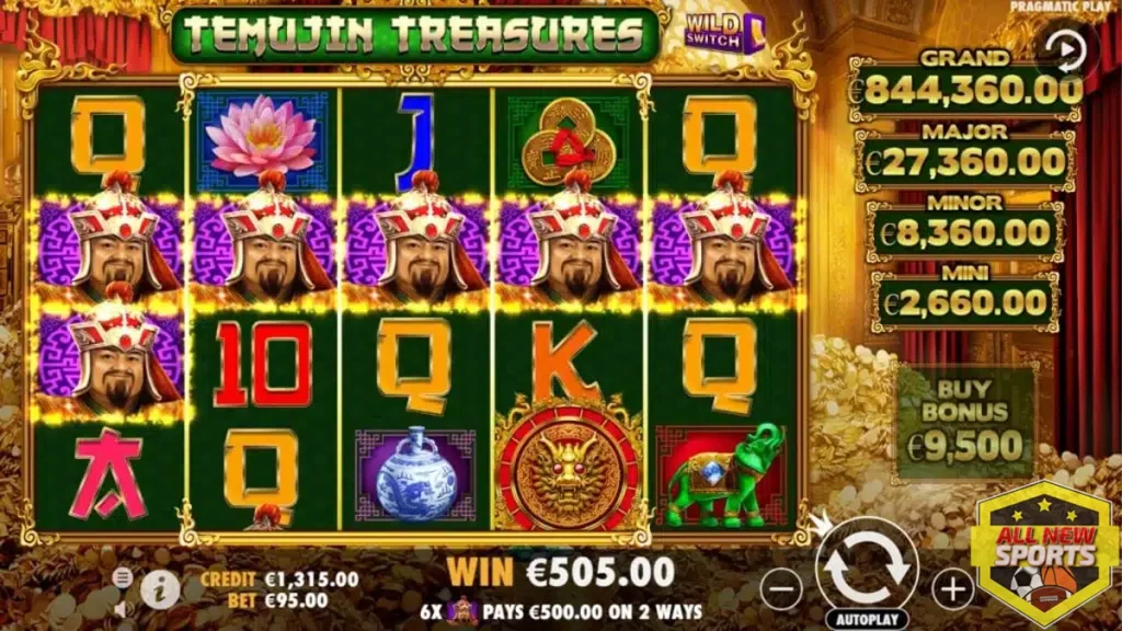 Temujin Treasures 100x Paling Royal Banget